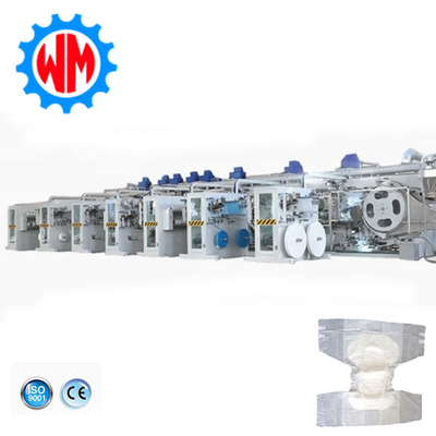 300pcs/Min Μηχανή κατασκευής πάνες για ενήλικες Μηχανή μίας χρήσης πάνες με CE