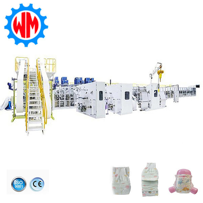 2025 Νέο 600Pcs/Min Μεγάλο δαχτυλίδι μέση βρέφος πάνα κατασκευής μηχανή με CE