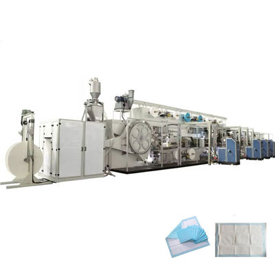 ISO9001 Προμηθευτής CE Pad Mattress Under Pad Production Line Σταθερός έλεγχος PLC Wrok